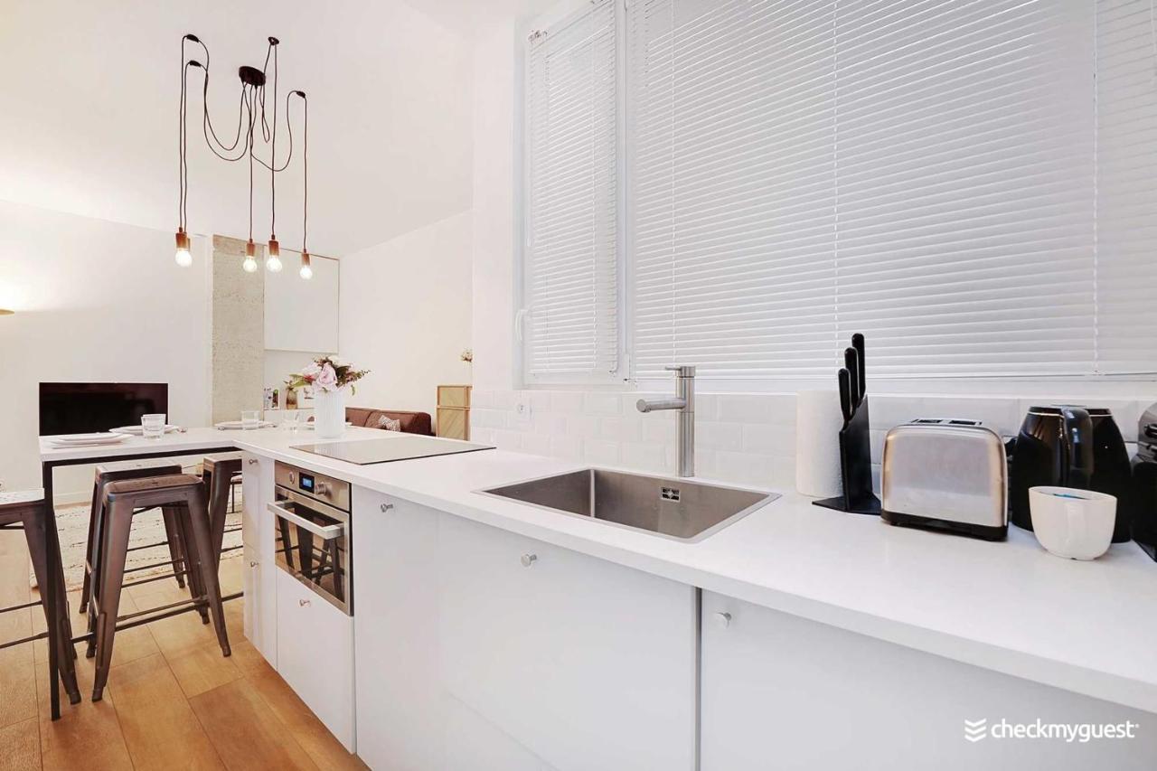Modern Apartment - 2Br-6P- Oberkampf-Republique Parijs Buitenkant foto